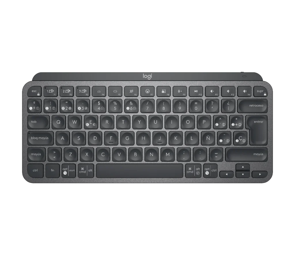 mx keys mini top graphite esp